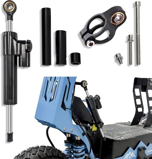 DOF DF-GT08 Electric Scooter Steering Damper and Stablizer,DF-GT08 Series E-Scooter Parts and Accessories, Fast Speed Dual Motor Off Road Electric Scooter Parts & Accessories (Black)