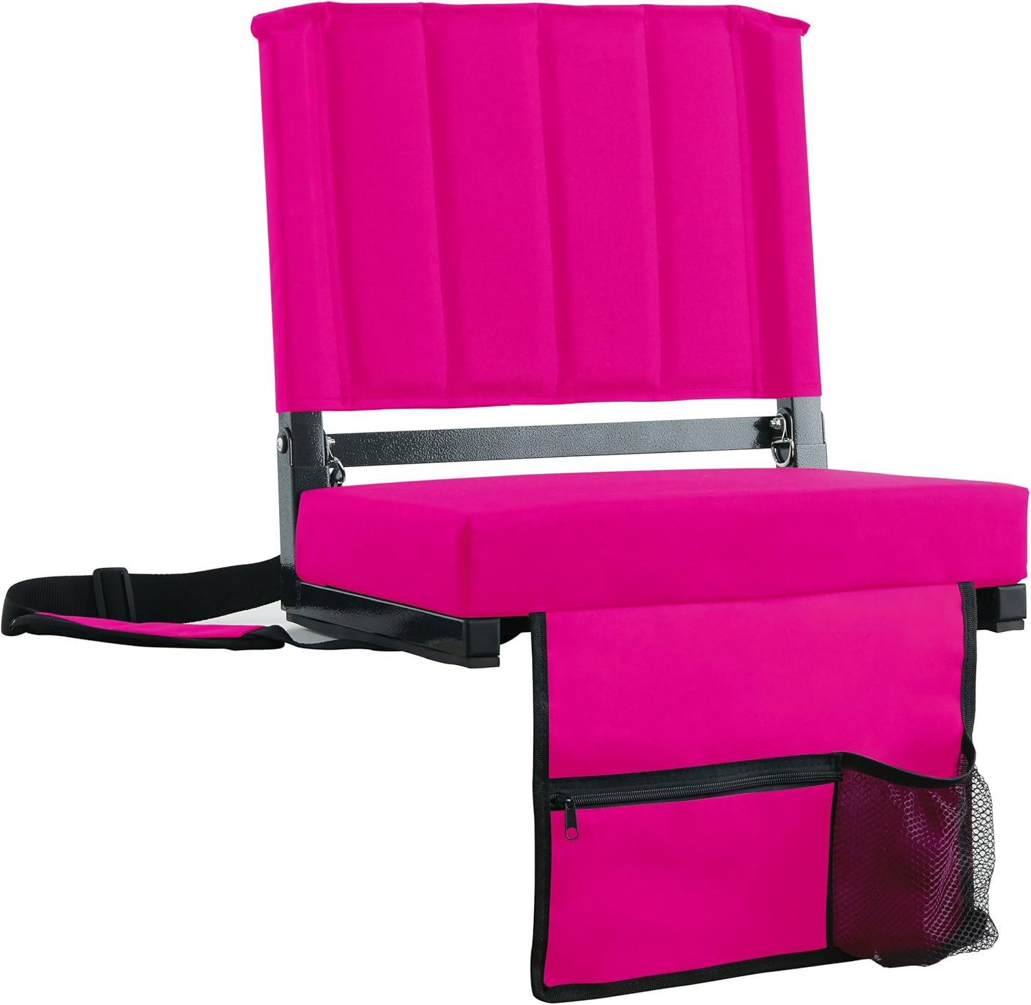 Sport Beats Stadium Seats - Comfortable Bleacher Chair with Back Support & Cushion | Pink, 1pc - 17" W x 12" D x 16.5" H