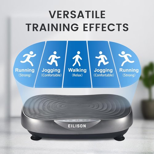 EILISON Glory Vibration Plate Exercise Machine - Whole Body Workout with 99 Adjustable Speeds | Supports Lymphatic Drainage, 350 lbs Capacity