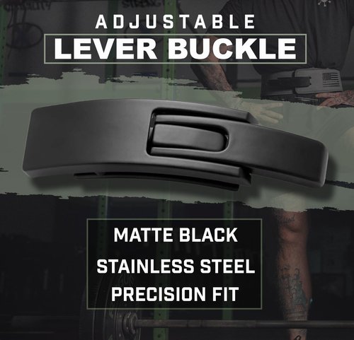 Weight Lifting Belt - Lever Gym Belt for Weightlifting, 10mm Leather Weight Belt for Men, 4 Inches Wide for Support & Stability for Workouts, Powerlifting, Bodybuilding, Fitness & Crossfit XL 1776