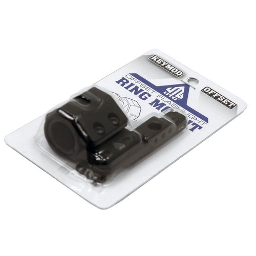 Leapers RG-FL27KC Inc., UTG Offset Flashlight Ring Mount, Keymod, Matte Black