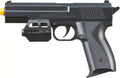 VP99 Airsoft Pistol - Spring Powered with Laser & Light | Sleek Black Design