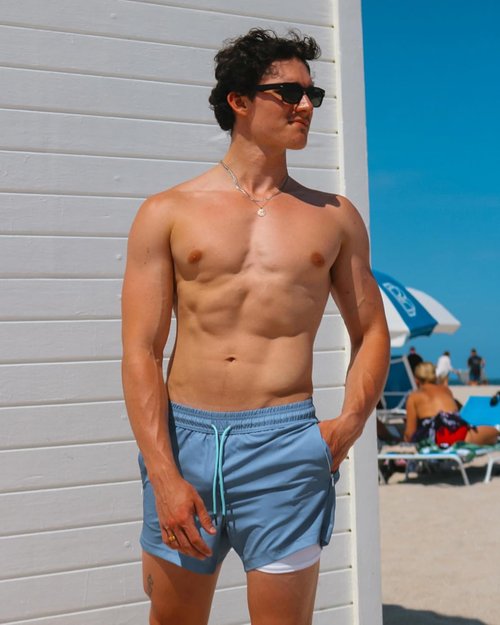 Maamgic Men's Swim Trunks - Quick-Dry Bathing Suit with Compression Liner | Stretchy & Comfortable