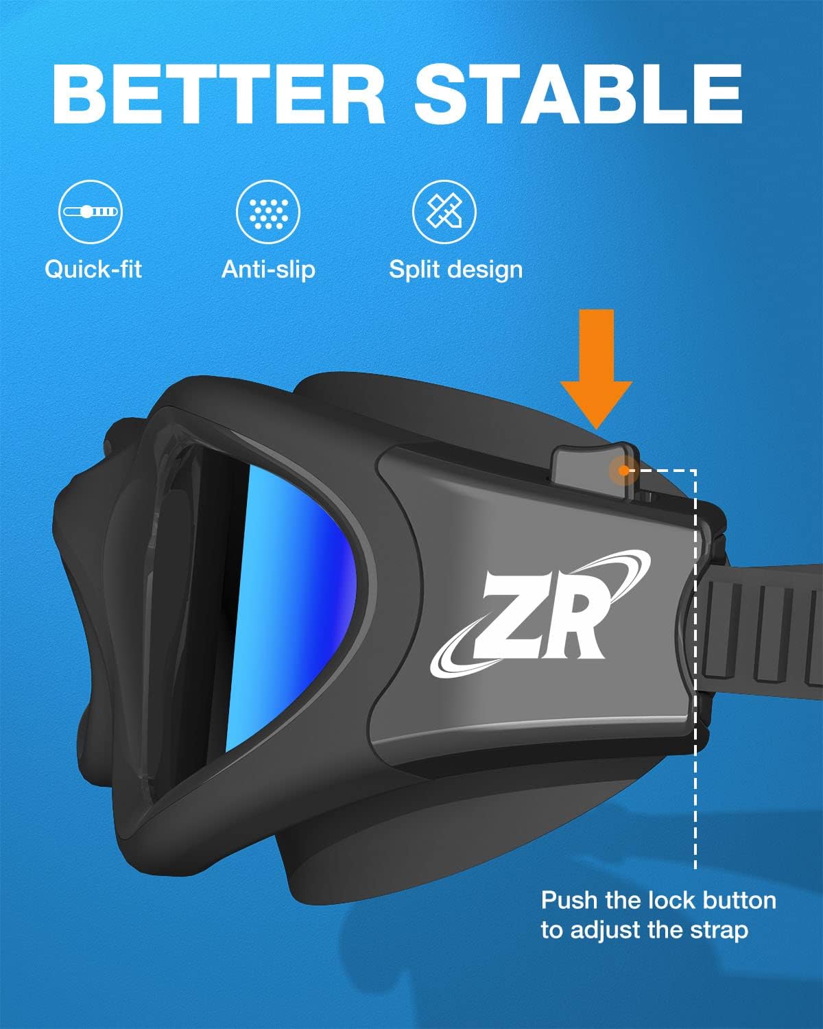 ZIONOR Swim Goggles - Upgraded G1 Polarized Anti-Fog Design for Adults | Comfortable Fit