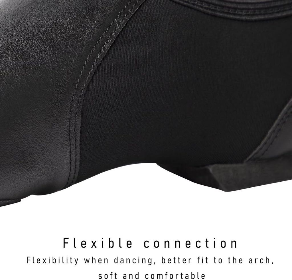 Skiennix Jazz Shoes - Soft Vegan Leather Dance Slippers for Kids | Toddler to Big Kid Sizes