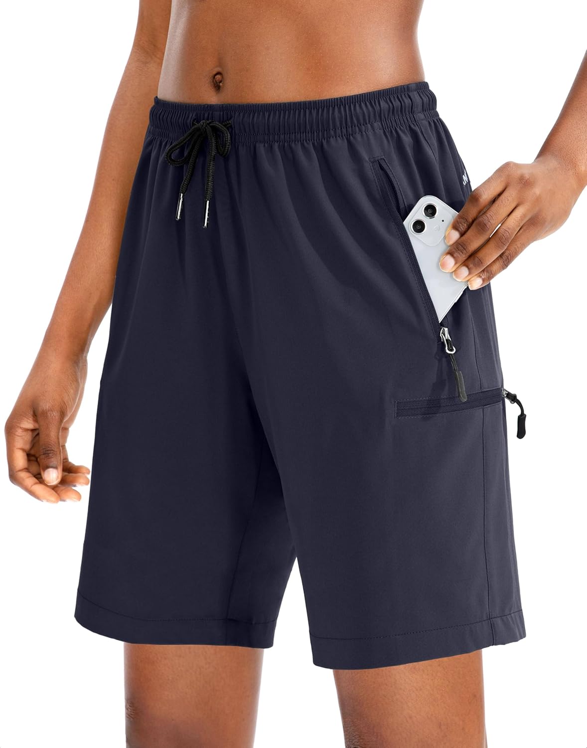 SANTINY Women's Hiking Cargo Shorts - Quick Dry Lightweight Summer Shorts with Zipper Pockets | 5''/7''/9'' Sizes