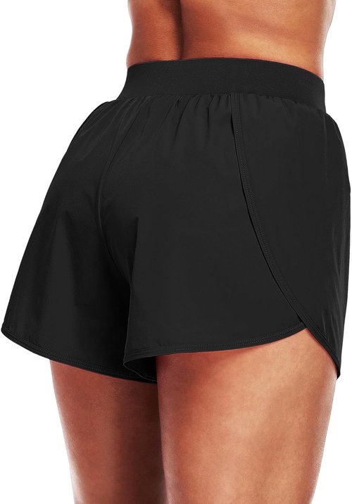 CADMUS Women's Workout Shorts - 2 in 1 Athletic Gym Running Shorts with Compression Liner