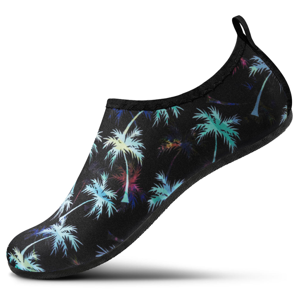 SEEKWAY Water Shoes Women Men Adult Quick-Dry Aqua Socks Barefoot Non Slip for Beach Swim River Pool Lake surf Black Size SK002