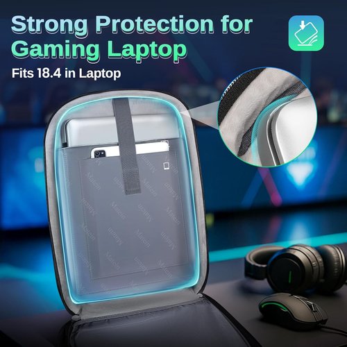 MATEIN 18-Inch Gaming Backpack - Waterproof Travel Bag with Anti-Theft Design & Tech Organizer