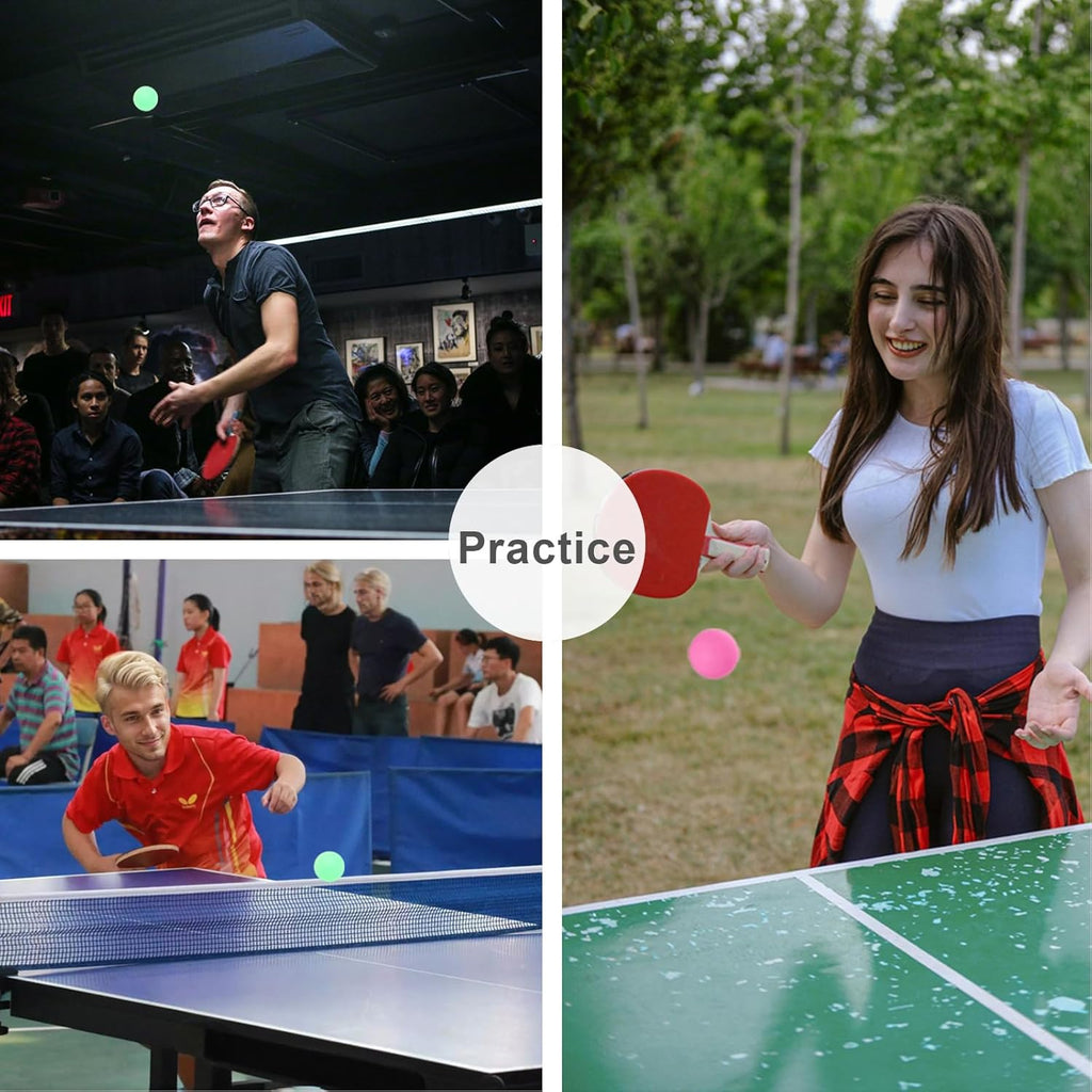 3 Star Ping Pong Balls by High Bounce - Durable ABS Material for Training, Party Games & Cat Play