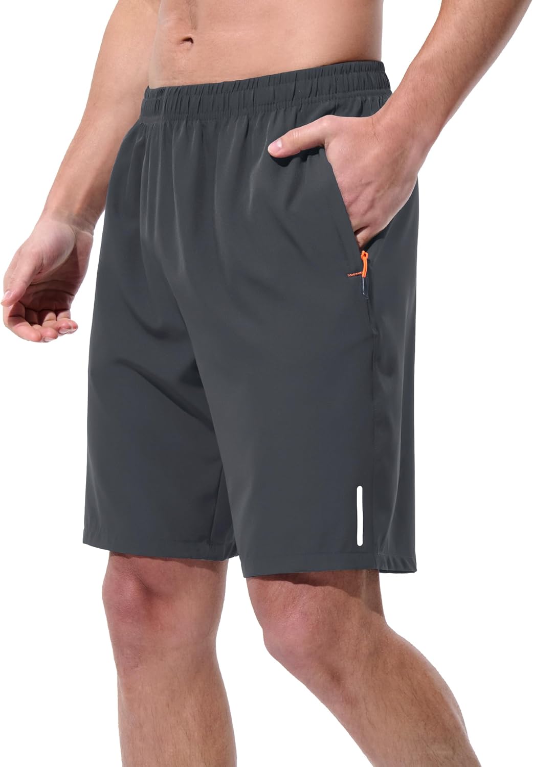 UIQUR Men's Athletic Shorts - Quick Dry Lightweight Workout & Running Shorts with Zipper Pockets | 7"/9" Sizes