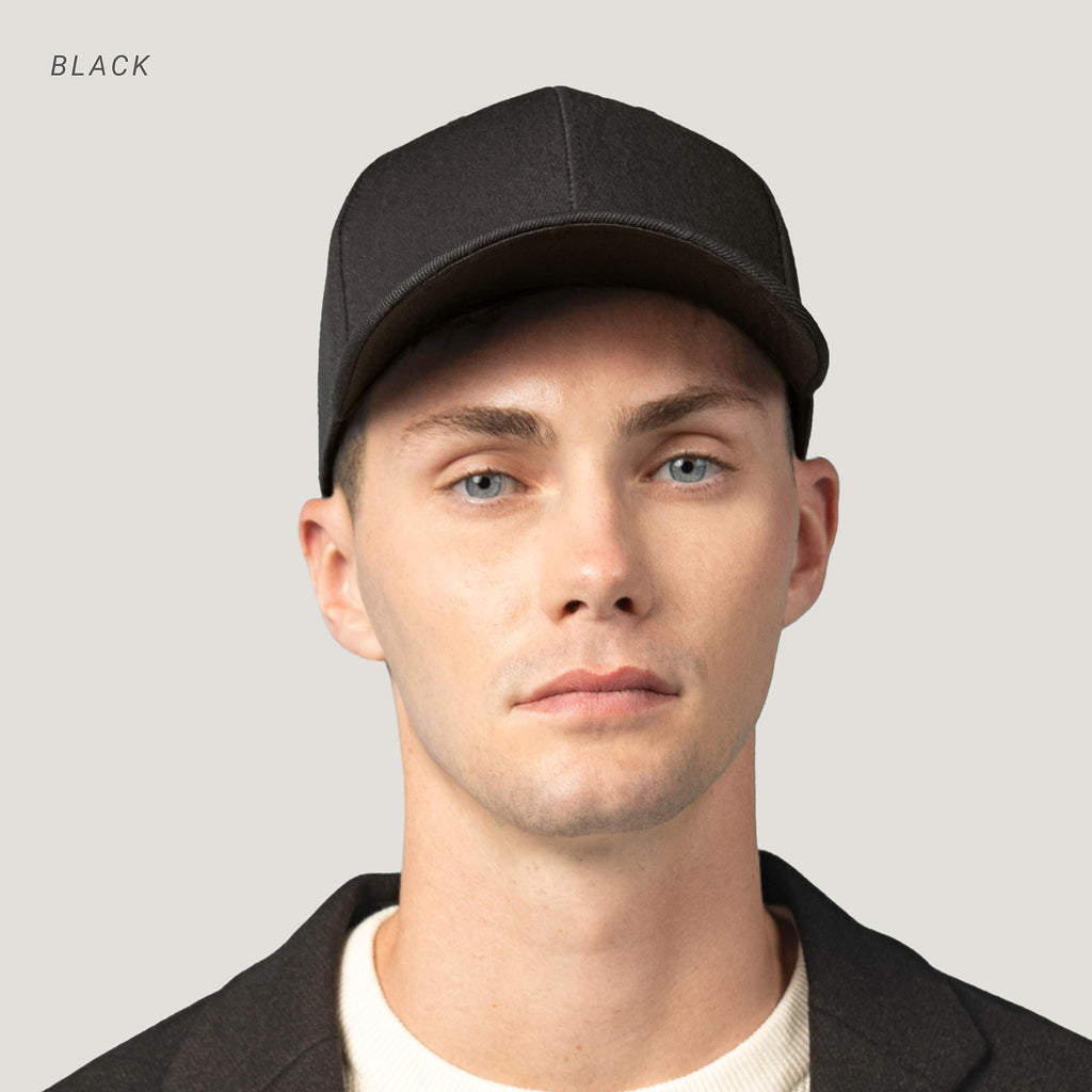 2-Pack Classic Structured Baseball Cap Adjustable Snapback Multipack Ball Caps for Custom Embroidery Running Workouts Outdoor (Black, 2)