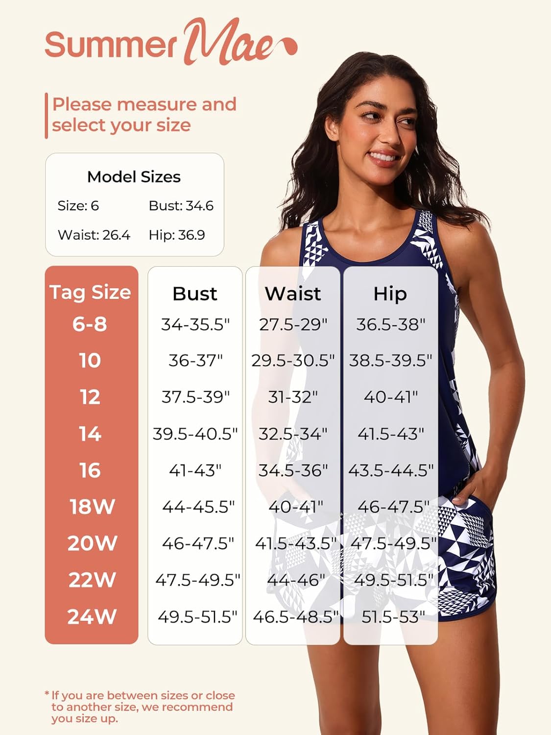 Summer Mae Tankini Swimsuit - Tummy Control Two-Piece with Sporty Pockets | Stylish Bathing Suit for Women