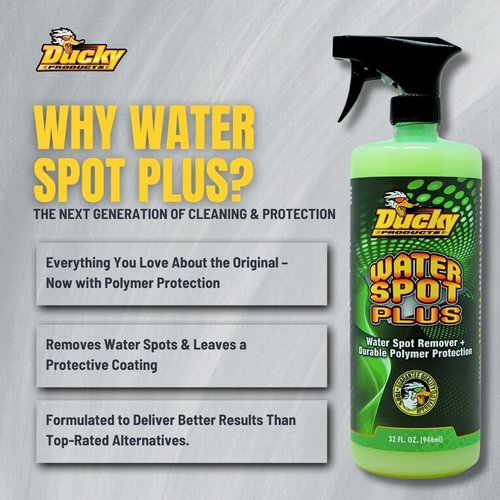 Ducky Products Water Spot Plus - Exterior Detailing Spray with Wax for Boats, Cars, Motorcycles & RVs | 32 oz