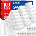 AZEN Gauze Rolls Bandages - 100 Pack, 3 in x 4.1 Yards | Premium First Aid & Medical Supplies