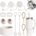 Stanley 12-Piece Cup Accessories Set - 3 Flower Straw Toppers, Silicone Boots & Charms for 30/40 Oz Tumblers