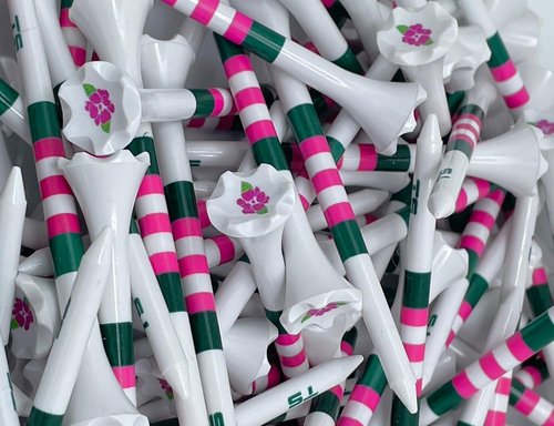 TRUESTRIKE Premium USA Golf Tees – 3¼" or 2¾" Durable Plastic Performance Tees (100 Pack) – Made in USA – Bulk Value Pack - Magnolia Lane 2 3/4