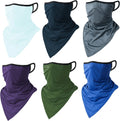 Skiennix UV Protection Face Mask - 6 Pack Windproof Neck Gaiter & Breathable Bandana for Outdoor Sports