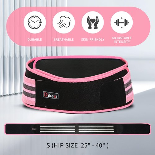 S-XXL Sacroiliac SI Joint Hip Belt for Women Men-Alleviate Sciatica|Pelvic|Back|Lower Back Support, Pelvic Support Belt, Adjustable Lumbar Pain Relief, Trochanter Belt, Pink, S(Hip Size 25-40")