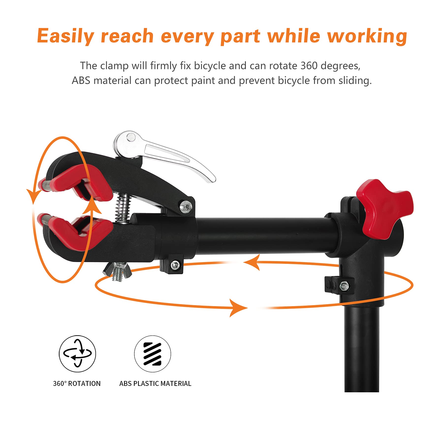UNISKY Bike Repair Stand for Maintenance Height Adjustable Rack with Quick Release Bicycle Mechanics Maintenance Workstand