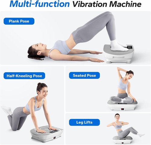 MERACH Vibration Plate - Whole Body Workout Machine with Bluetooth & Silicone Pedal | Home Fitness Equipment