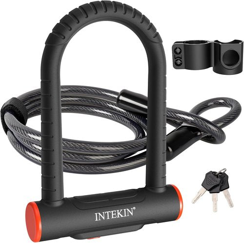Heavy Duty Bike U Lock by [Brand Name] - 16mm Security Lock with 3ft/5ft/6ft Cable & Mounting Bracket