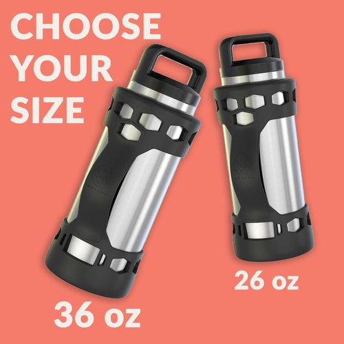 REUZBL Bottle Bumper Silicone Boot Sleeve Protector Accessories with Handle for 26 oz & 36 oz Stainless Steel Water Bottles