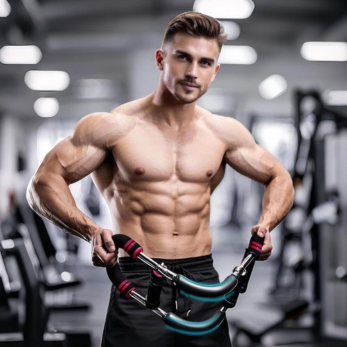 Twister arm Trainer, Adjustable Resistance (40-140 lbs) Chest Workout Equipment,Forearm Power Exercise bar , pectoralis spinalis Device, Portable Detachable Design