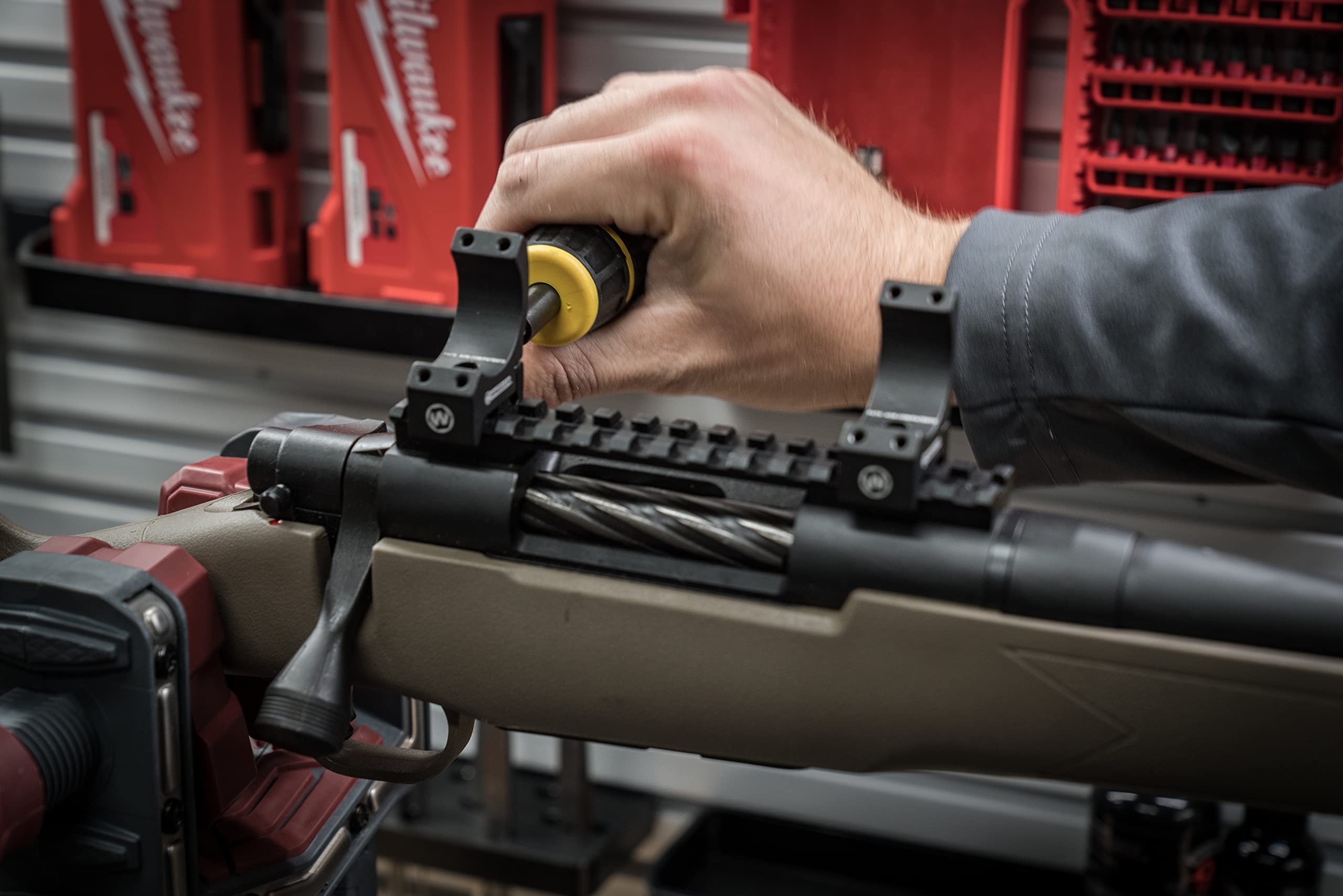 Wheeler Sporter Scope Rings with Interchangeable Base for Mounting Scopes on Picatinny and Weaver Rails