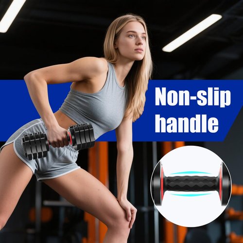 LEEKEY Adjustable Dumbbells 1PCS, Dumbbells with Anti-Slip Handle for Exercise & Fitness Fast Adjust Weight, Innovative Workout Equipment, Dumbbell Set Adjustable Weight