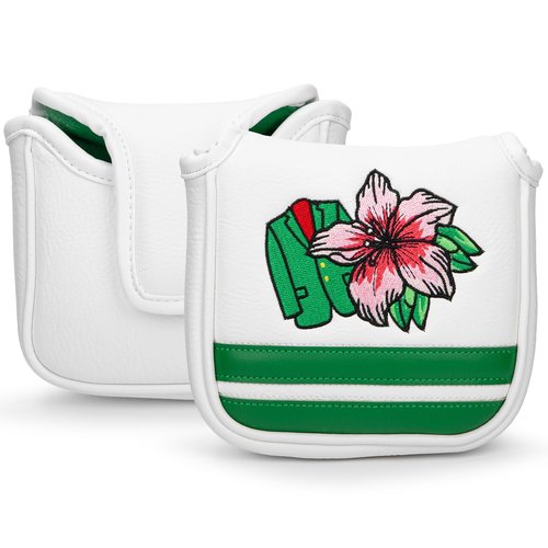 Putter Cover Magnetic Square Mallet Putter Head Cover Elegant Golf Gifts for Women Men Golfer, PU Leather Golf Club Protective Case