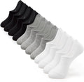 IDEGG No Show Socks for Men - Low Cut Ankle Athletic Socks with Non-Slip Grip | Comfortable Fit