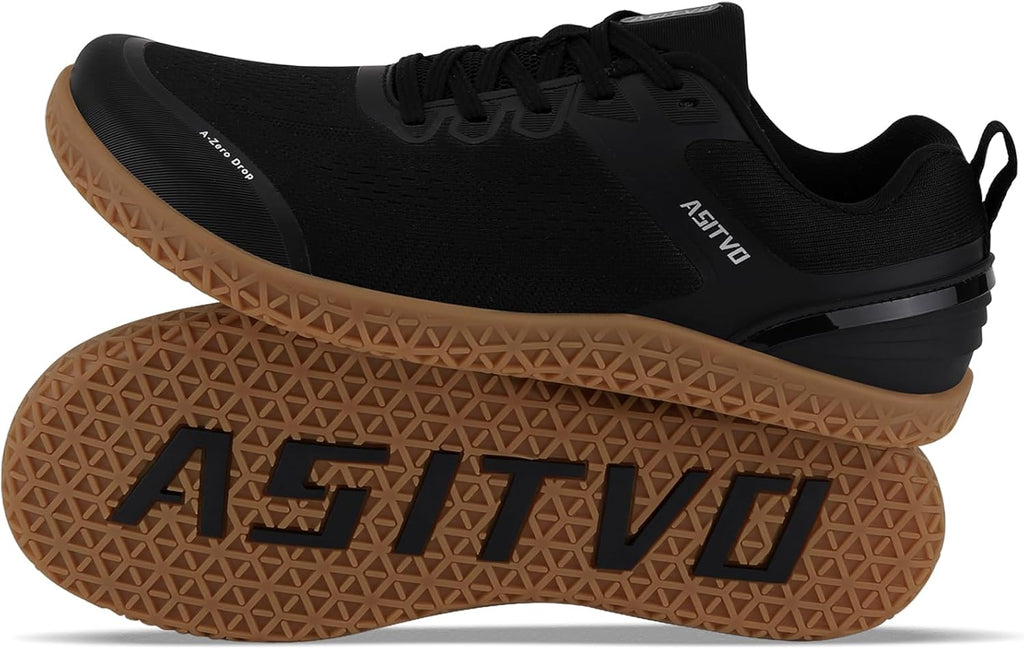 ASITVO Barefoot Shoes for Men - Minimalist Zero Drop Sneakers with Wide Toe Box | Colorful Knit Design