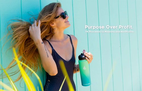 HYDRO CELL Stainless Steel Insulated Water Bottle - Leakproof Thermos for Hot & Cold Drinks | 24oz Mint Green