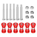 Forccord EZGO TXT Spring Bushing Kit With Screw Nut Fits for 1994-Up EZGO TXT/Medalist and 1981-Up Club Car DS Golf Cart Rear Leaf Spring Polyurethane Bushing and Sleeves Replacement 70289G01 70291G02