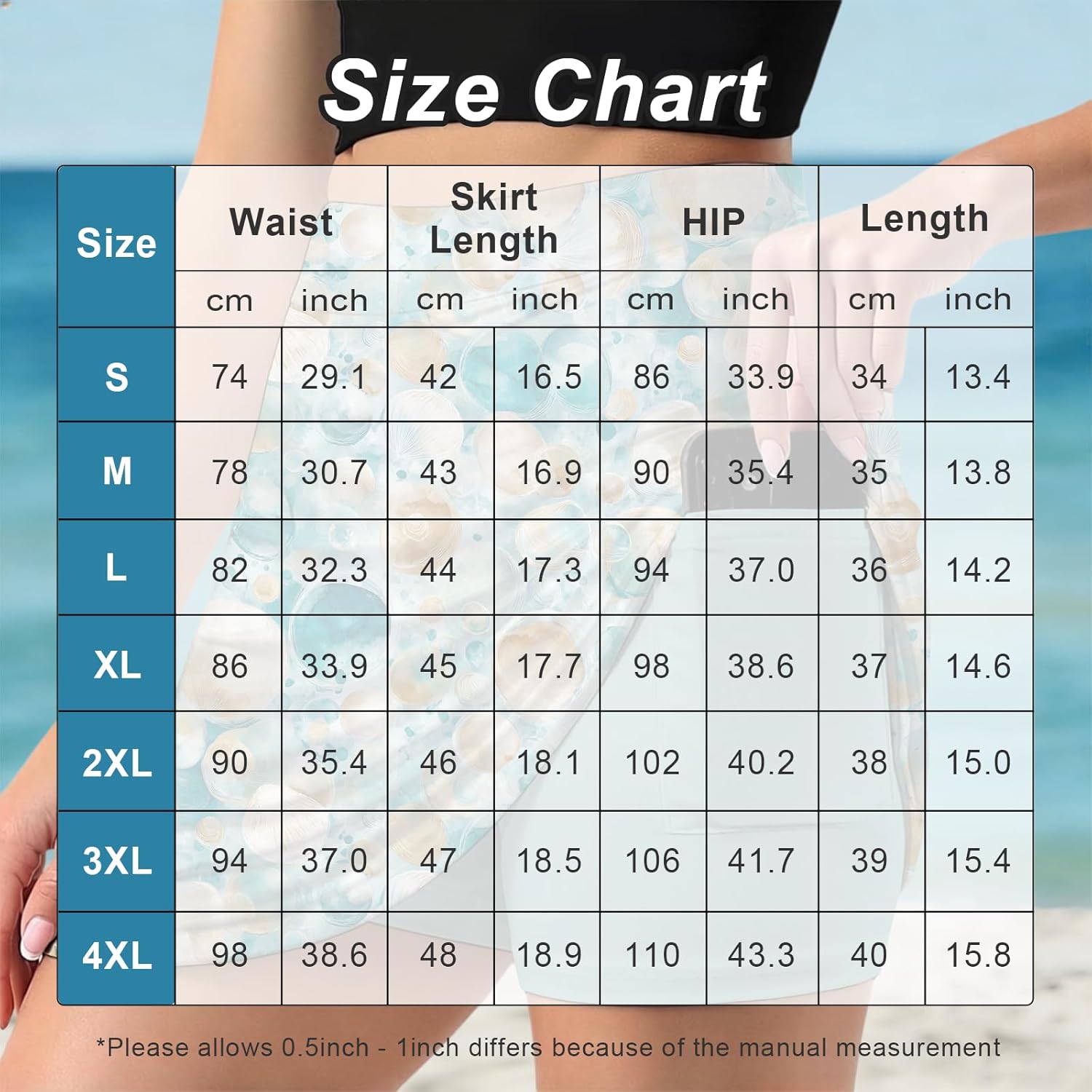 Skiennix Women's Tennis Skirt - High Waisted A-Line Golf Skort with Pockets | Lightweight & Flowy