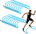 Wettarn 18 Pcs 6" Speed Training Hurdles - Durable Agility Equipment for Athletes | Soccer & Basketball
