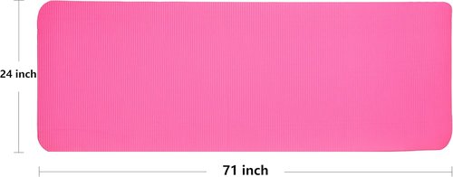 Fitvids Yoga Mat - Extra Thick 1/2-Inch High Density Anti-Tear with Knee Pad & Carrying Strap | Multiple Colors Available