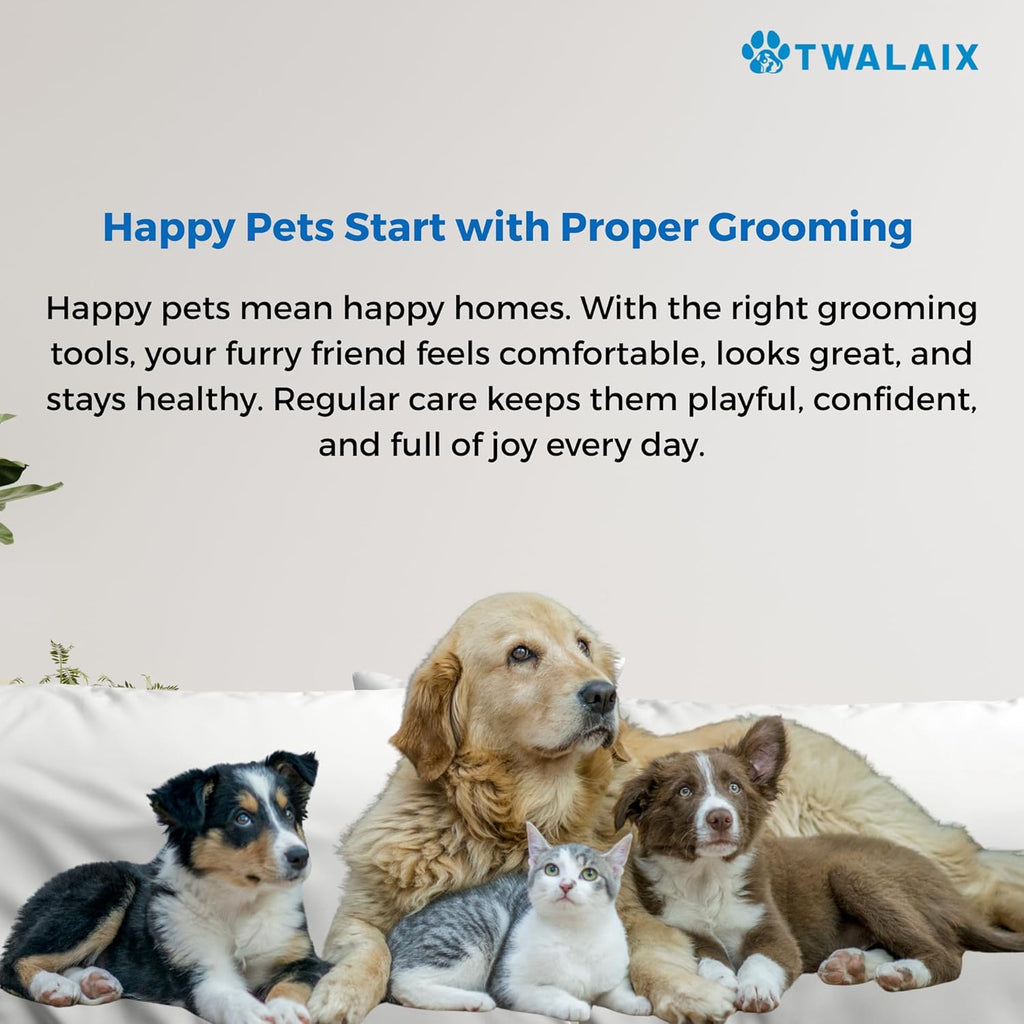 Skiennix 6-in-1 Pet Grooming Kit - Complete Grooming Tools for Dogs & Cats | Deshedding, Nail Care & More