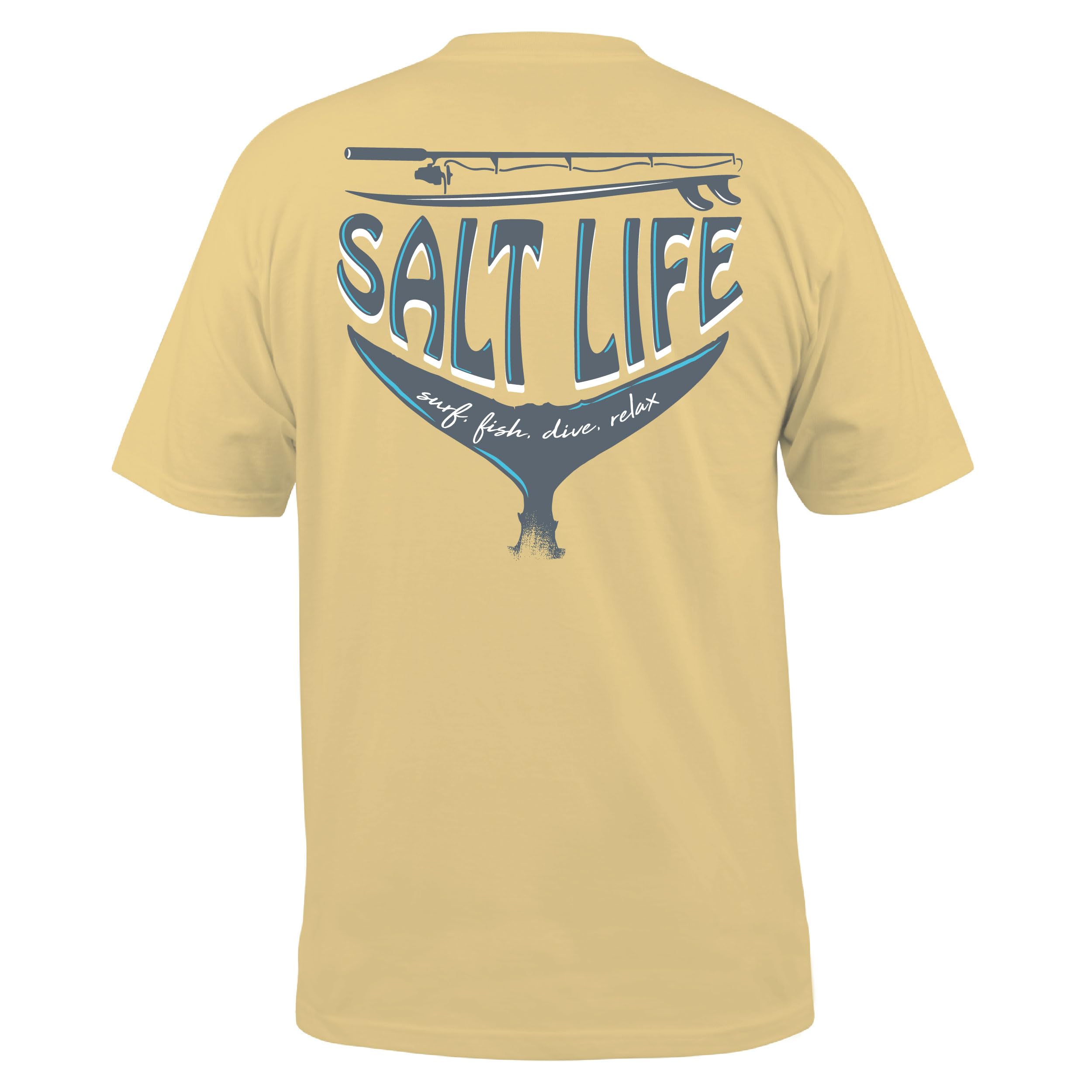 Salt Life SL Reel Short Sleeve Tee, Golden Haze, Small