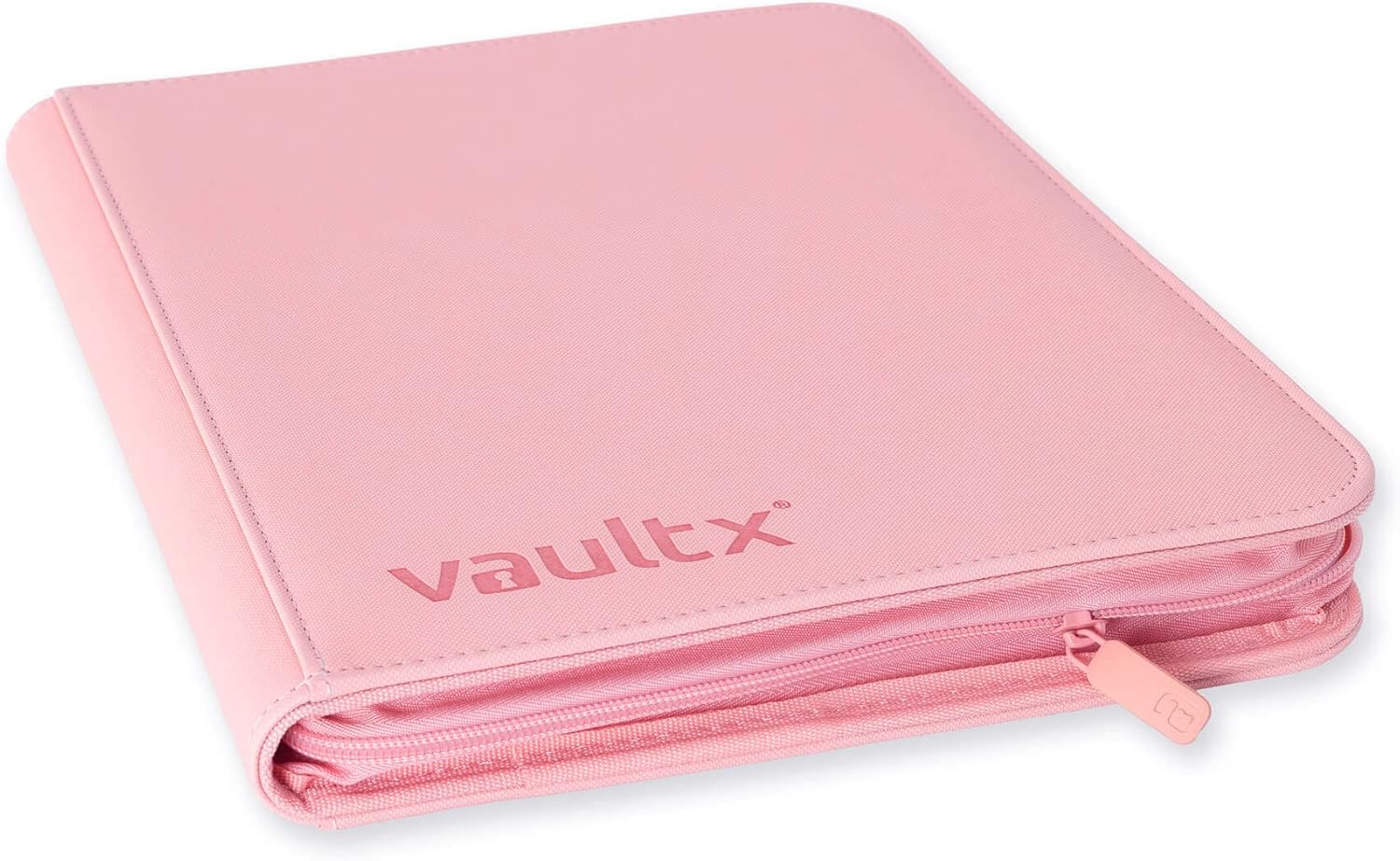 Vault X 9 Pocket Trading Card Zip Binder - Premium Exo-Tec Material, Holds 360 Cards, Pink