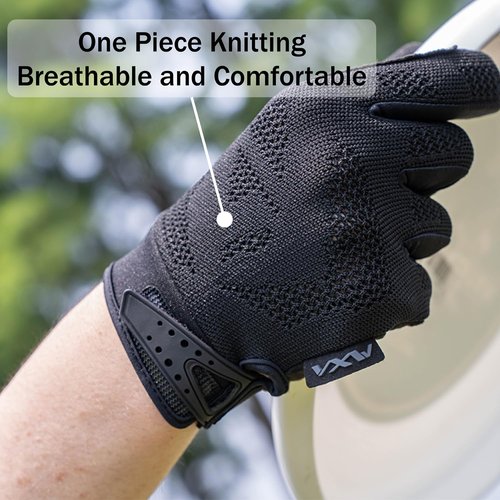 VXW Flying Disc Wear Resistant Full Finger Outdoor Training Gloves Breathable Non-Slip Fitness Riding Gloves MTB Cycling Gloves (XX-Large