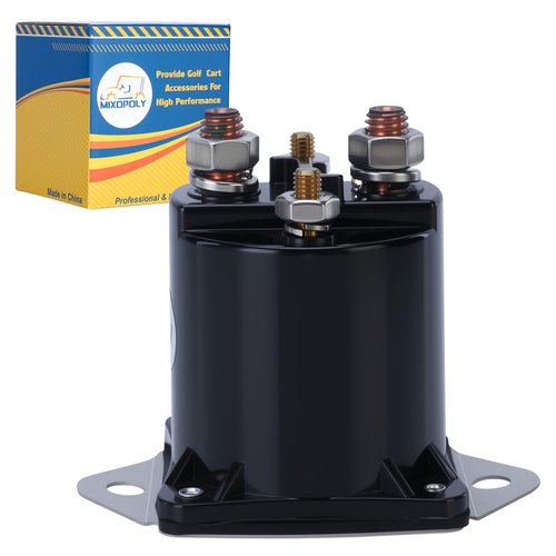 MIXOPOLY 36 Volt Electric Golf Cart Solenoid Replacement for Club Car DS Golf Cart (1976-1998), Heavy Duty 4 Terminals Starter Solenoid Replaces OEM 8016, 1113, CCS039