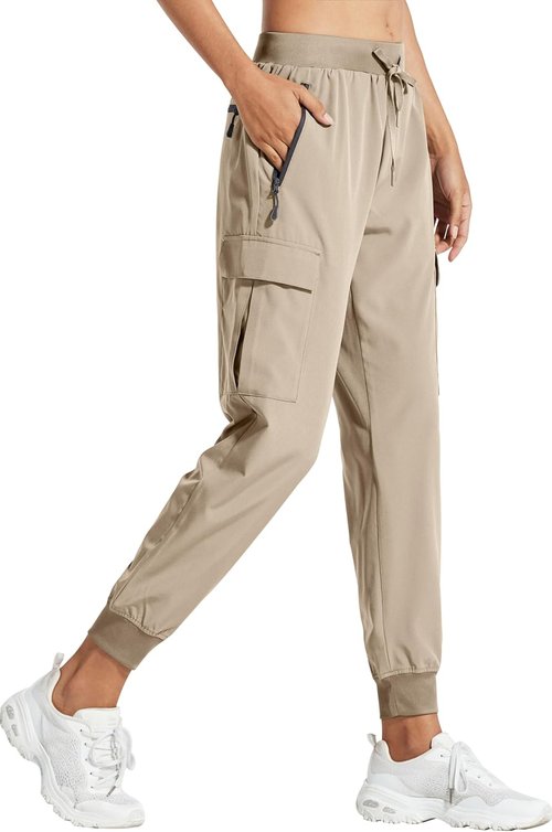 Libin Women's Cargo Joggers - Lightweight Quick-Dry Hiking Pants for Casual Travel | Comfortable Fit