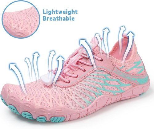 AoSiFu Water Shoes - Quick Dry Aqua Socks for Kids | Lightweight Barefoot Swim & Hiking Shoes