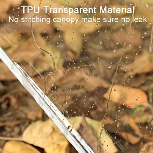 G4Free 62 Inch Clear Golf Umbrella Transparent Auto Open Large Stick Umbrella Oversized Windproof Waterproof with Sleeve for Women Men