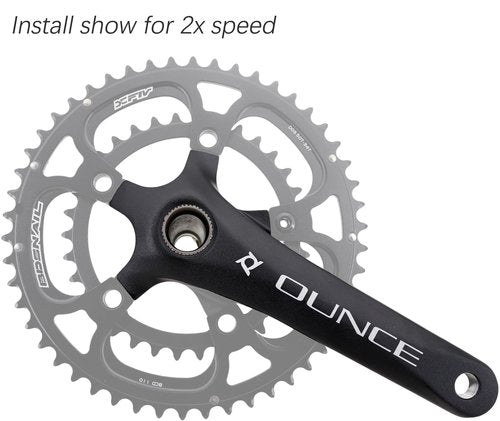 DJC Prowheel Road Bike crankset 110bcd Build-in Spindle Hollow tech and BSA Bottom Bracket 170mm 172.5mm (170mm Length)
