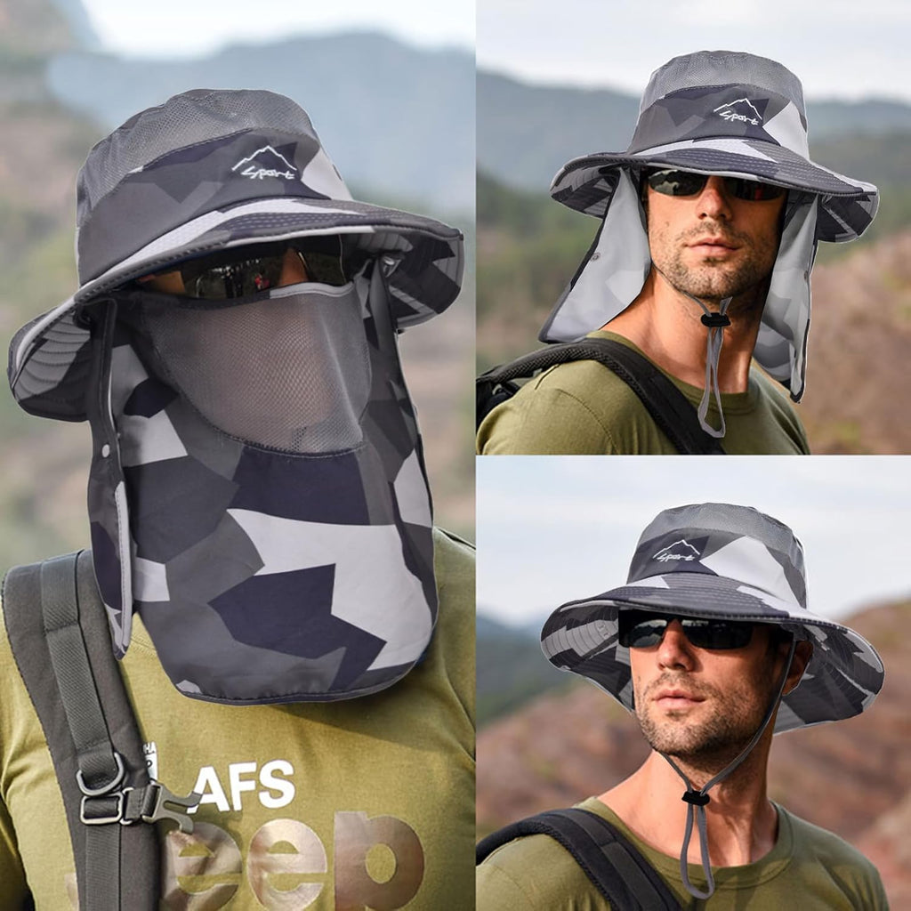 Skiennix Sun Hat - UPF 50+ UV Protection Fishing Hat for Men & Women | Breathable Wide Brim