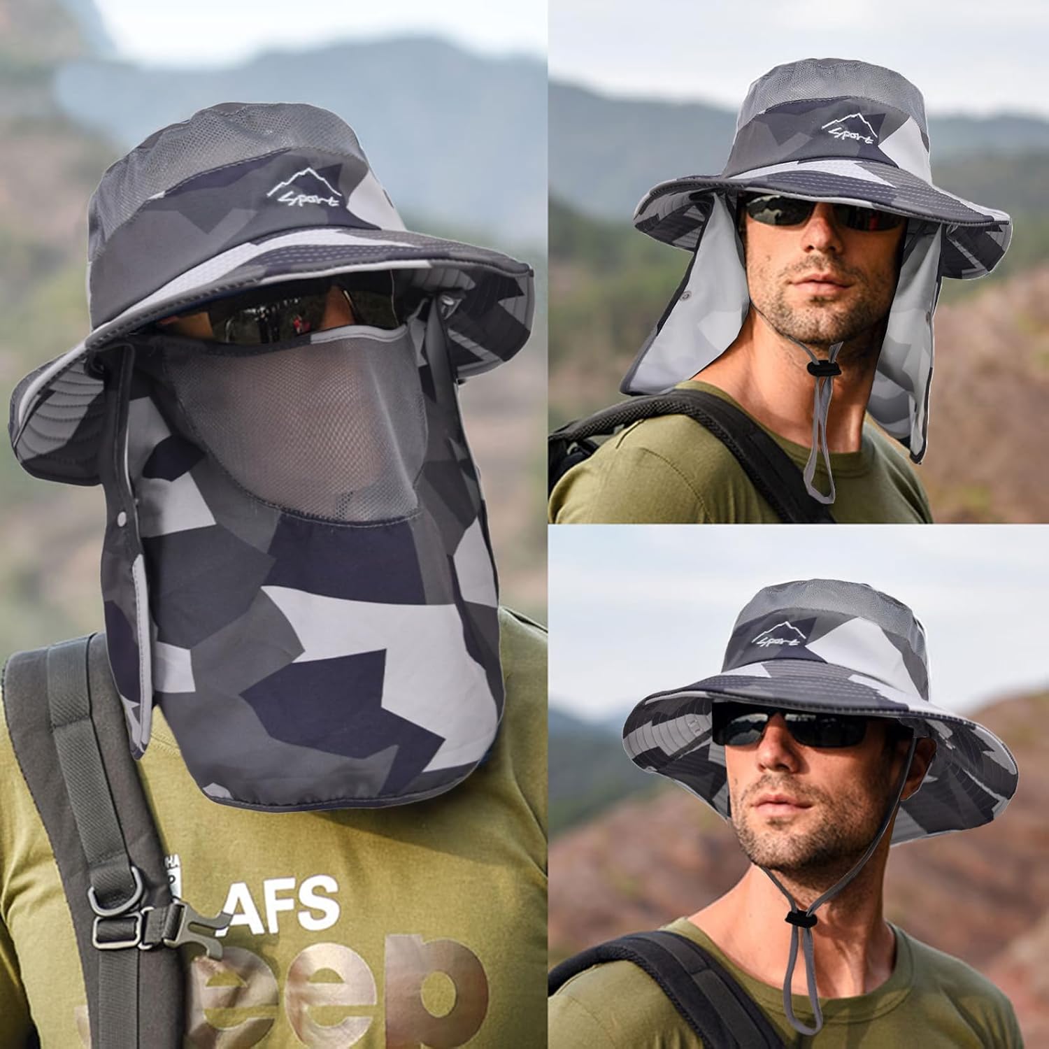 Skiennix Sun Hat - UPF 50+ UV Protection Fishing Hat for Men & Women | Breathable Wide Brim