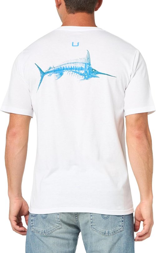 HUK Men's Fishing Tee - Quick-Dry Performance Short Sleeve Shirt for Comfort & Style